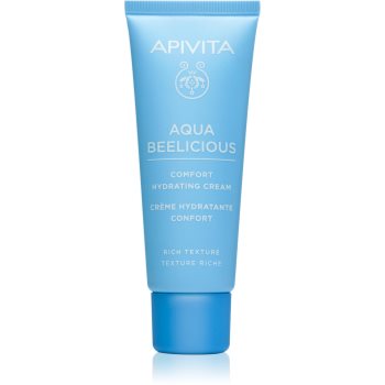 Apivita Aqua Beelicious Comfort Hydrating Cream Rich Crema de fata Hrănitoare pentru zi și noapte hidratant - imagine 2